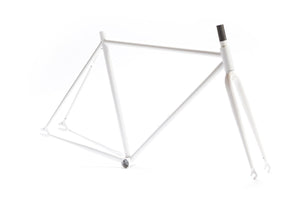 Image: Glow in the Dark Fixed Gear Frameset in Glow White, 50 cm,