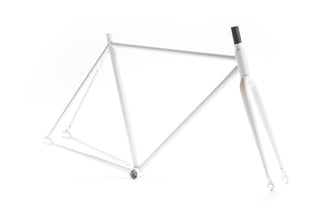 Image: Glow in the Dark Fixed Gear Frameset in Glow White, 50 cm,