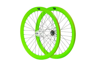 Image: Pure Fix 700C 50mm Glow Wheelset in Green, ,